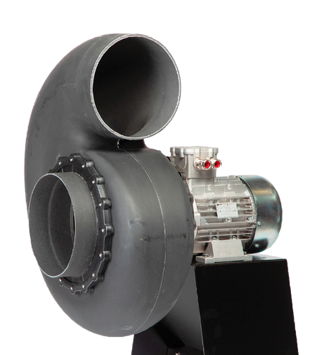 Plastec 35 Direct Drive Forward Curve Polypropylene Blower - XP for exhausting fumes from highly corrosive environments
