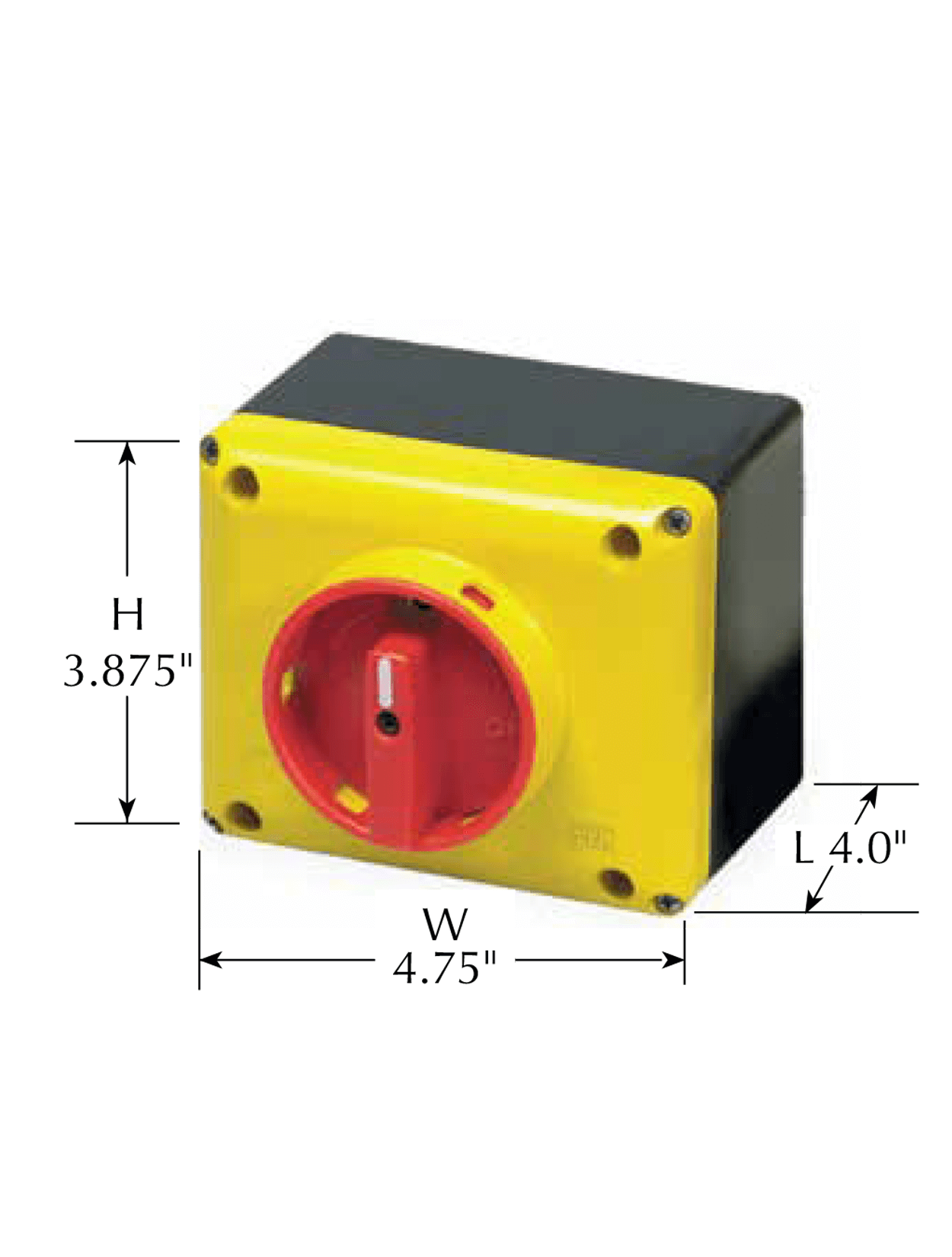 Disconnect Switch Indoor Outdoor, NEMA4X - 25 AMPS, 3 Pole